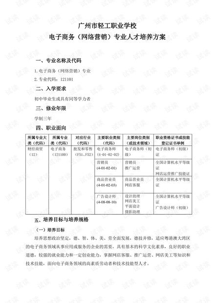 深职大电子商务专业学费